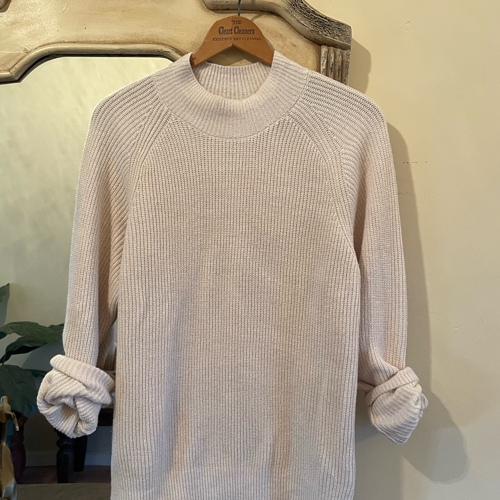 Final 🤠 | Uniqlo Oversized Ribbed Knit Sweater ~ Oatmeal